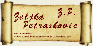 Željka Petrašković vizit kartica
